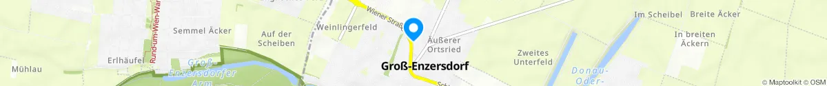 Kartendarstellung des Standorts für Stadt-Apotheke Groß Enzersdorf in 2301 Groß-Enzersdorf